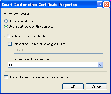 Un-check Validate Server Certificate